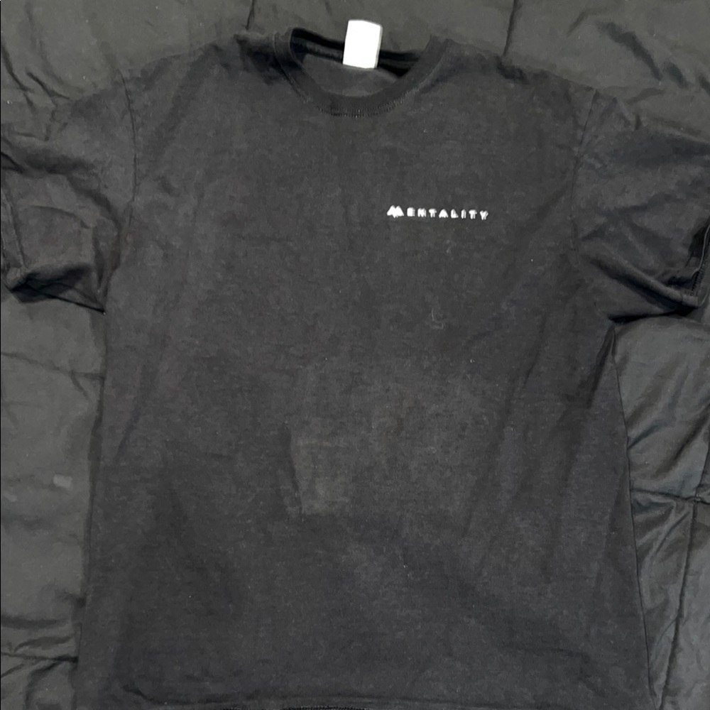 Black Short Sleeve Tee with Minimalist Design